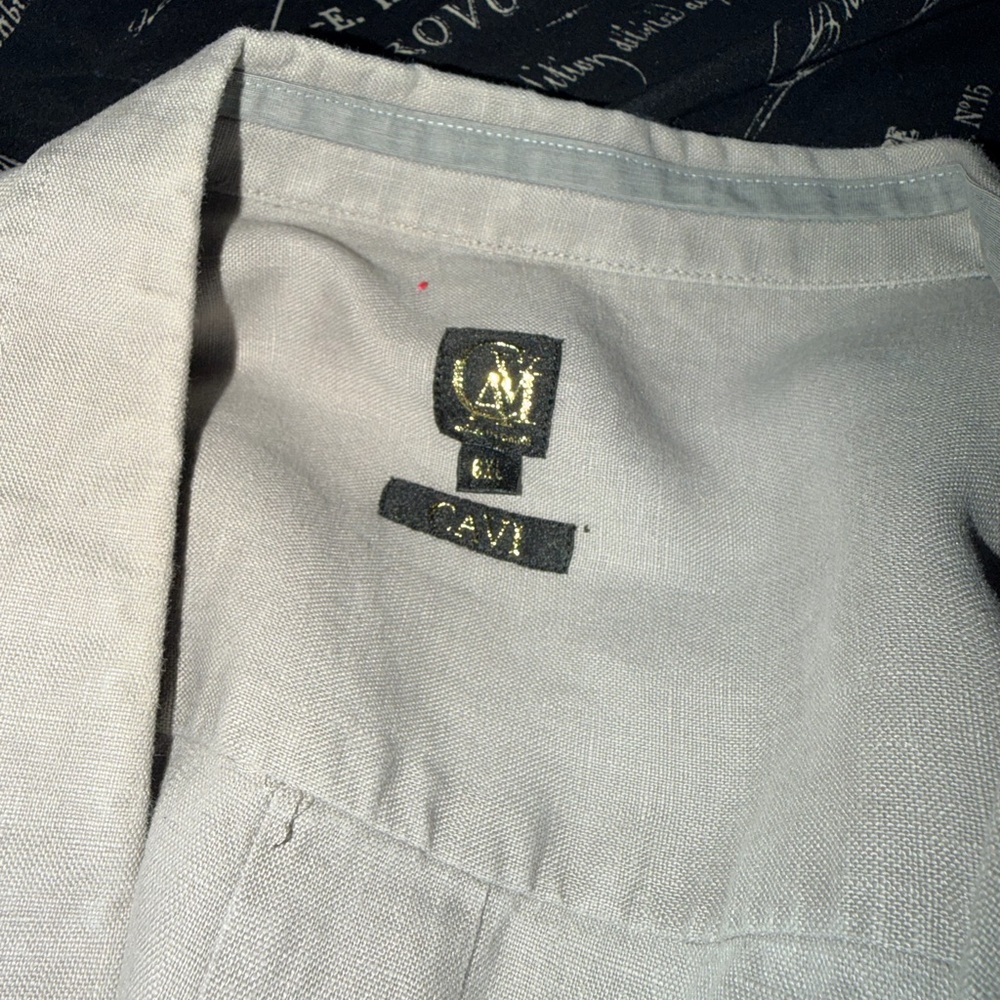 Cavi Men's Gray Casual Button Down Shirt